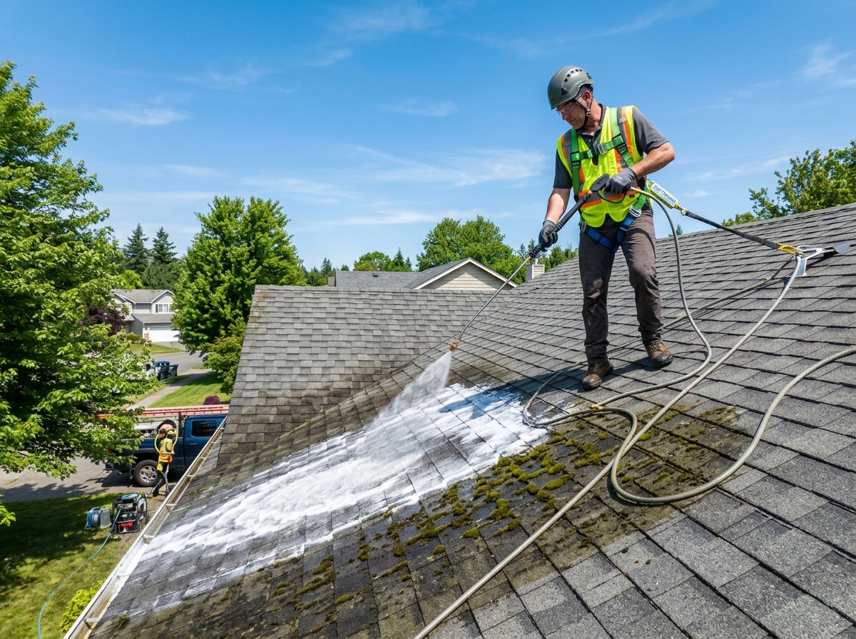 Roof Soft Wash & Moss Eradication